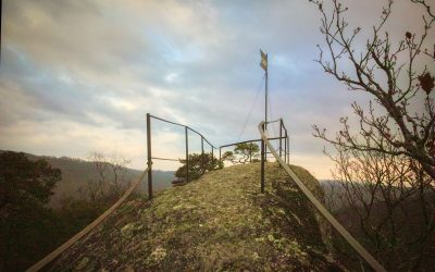 Die Hiesbergwarte bei Senftenberg – eine kurze, aber anstrengende Wanderung