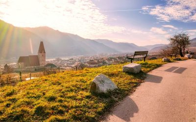 Der Panoramaweg Achleiten bei Weißenkirchen